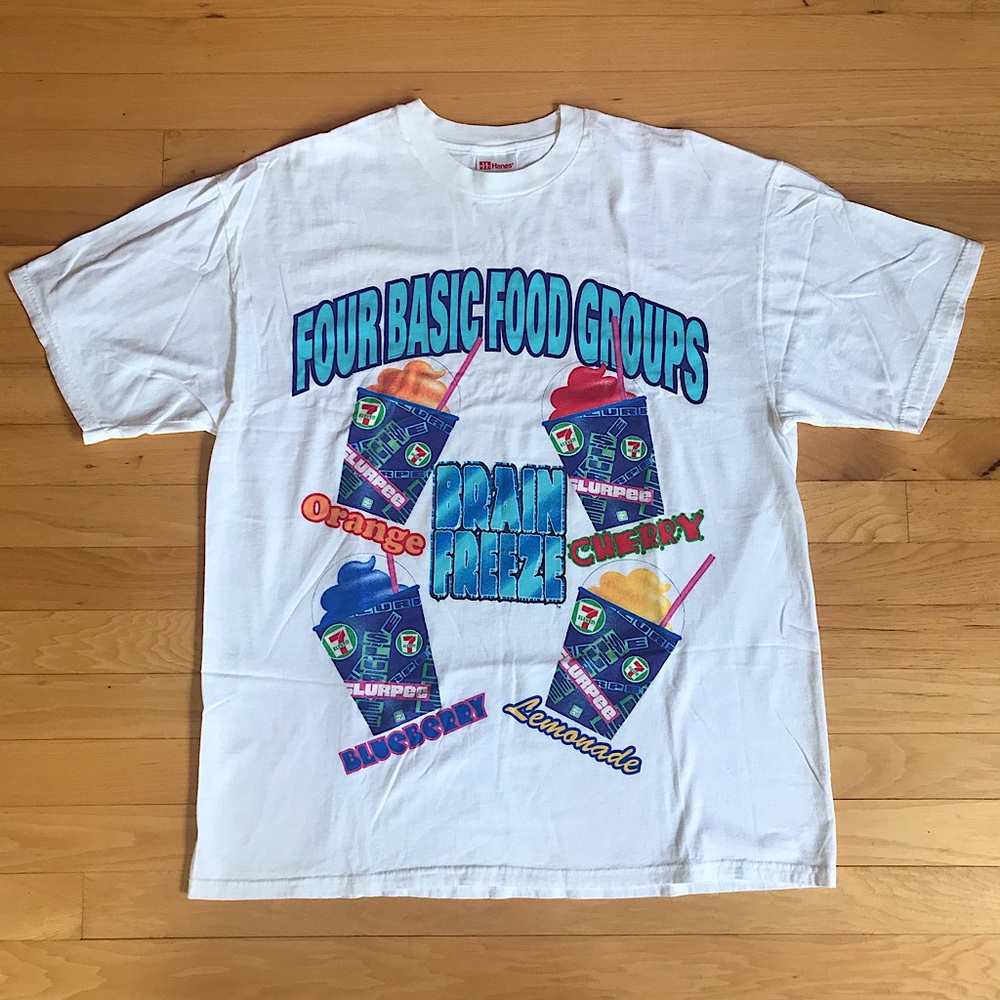 7-Eleven Slurpee Four Basic Food Groups Unisex Tee